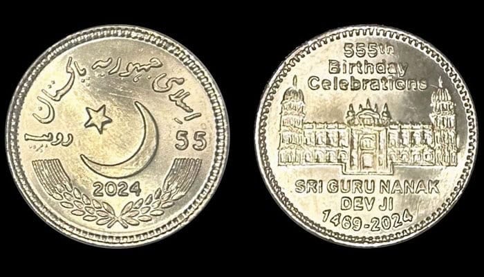 Sbp Unveils Rs55 Coin To Mark Guru Nanaks 555th Birth Anniversary