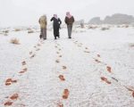 Snow And Hail Hit Saudi Arabias Desert For The First Time