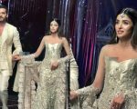 Anmol Baloch Usama Khans Couture Week Ramp Walk Sparks Online Trolling