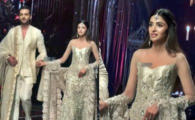 Anmol Baloch Usama Khans Couture Week Ramp Walk Sparks Online Trolling