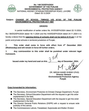 Punjab Changes School Timings As Air Quality Improves 