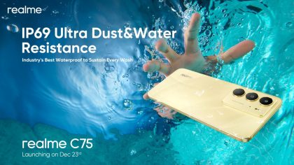 The Era Of Washing Your Phone Comes With The Realme C75 Industrys Best Waterproof Smartphone With The Ip69 Rating