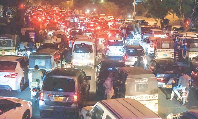 Traffic Chaos In Karachi As Demonstrations Continue Over Kurram Issue