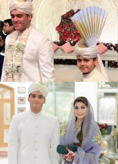 Zayd Hussain Nawaz Sharifs Walima Pictures Go Viral Amid Grand Celebrations At Jati Umra 