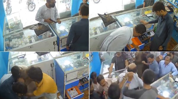 Karachi Shopkeepers Take Down Armed Robber In Shocking Viral Video