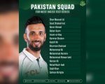 Pakistan Announce Squad For West Indies Tests