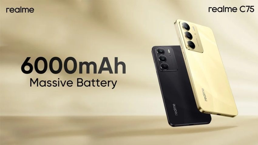 Realme C75 No Low Battery Anxiety With A Massive 6000mah Batteryunmatched Waterproof Technology