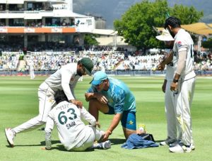 Saim Ayub Injured During Second Test Against South Africa