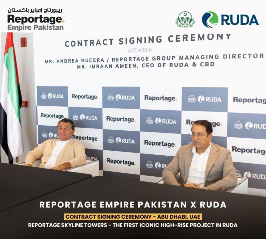 Andrea Nucera Managing Director Of Reportage Group Signs Landmark Aed 1 Billion Agreement With Ruda In Abu Dhabi To Transform Pakistans Real Estate Landscape