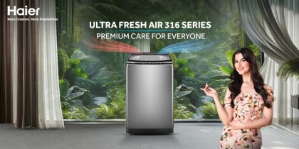 Haier Pakistan Introduces Ultra Fresh Air Series With A Top Load Washing Machine