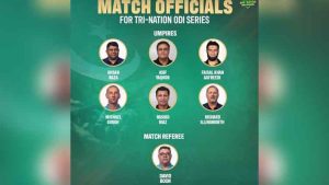 Icc Announces Match Officials For Upcoming Tri Series In Pakistan