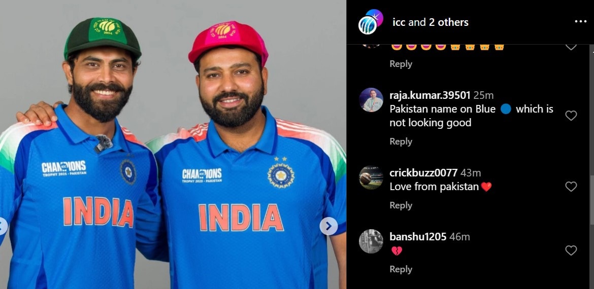 Indias Champions Trophy Jersey Features Pakistan And It Has Everyone Talking 