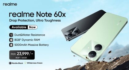 Pakistans Favorite Entry Level Smartphone Series The Realme Note 60x Takes The Market By Storm