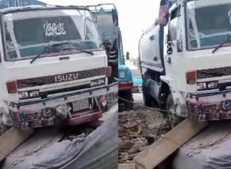 Water Tanker Crashes Into Karachi Apartment Complex Video Goes Viral