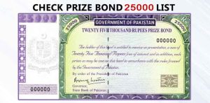 25000 Prize Bond March 2025 Check Draw 17 Results Online