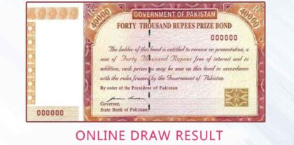 40000 Prize Bond Results March 2025 Check Winners List Online