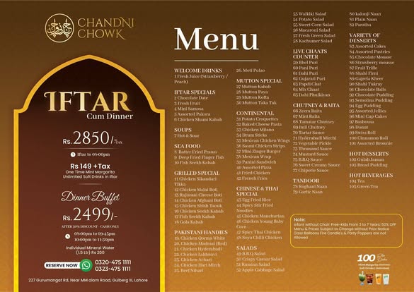 Lahores Best Iftar Buffets In Ramazan 2025 