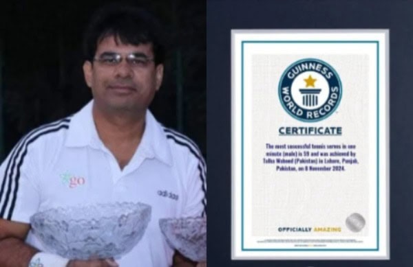 Pakistani Tennis Star Creates Guinness World Record