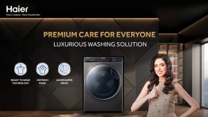 The Future Of Laundry Haier Front Load Washing Machine With Ready To Wear Technology