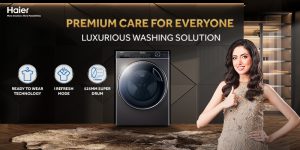 The Future Of Laundry Haier Front Load Washing Machine With Ready To Wear Technology