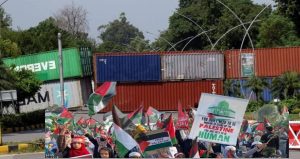 Islamabads D Chowk Srinagar Highway Sealed Ahead Of Jis Pro Palestine Protest