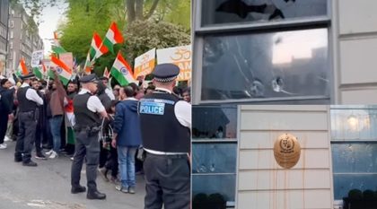 Pakistan High Commission In London Vandalized By Indian Extremists Amid Kashmir Tensions