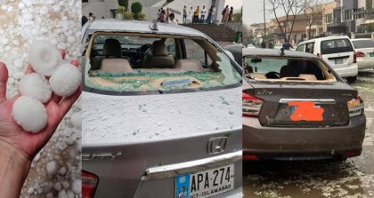 Relief For Car Owners As Big Discount Offered For Repairs After Islamabad Hailstorm