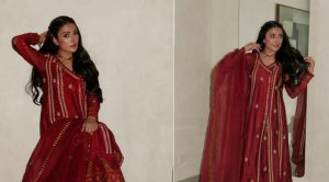 Ayeza Khans New All Red Look Is Giving Bride Vibes See Viral Pics Here