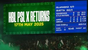 Hbl Psl 10 Full Schedule For Remaining Matches Released