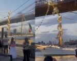 Over Two Dozen Injured As Mexican Navy Ship Crashes Into Brooklyn Bridge