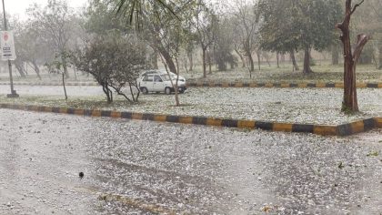Watch Massive Hailstorm Batter Islamabad As Temperature Subsides
