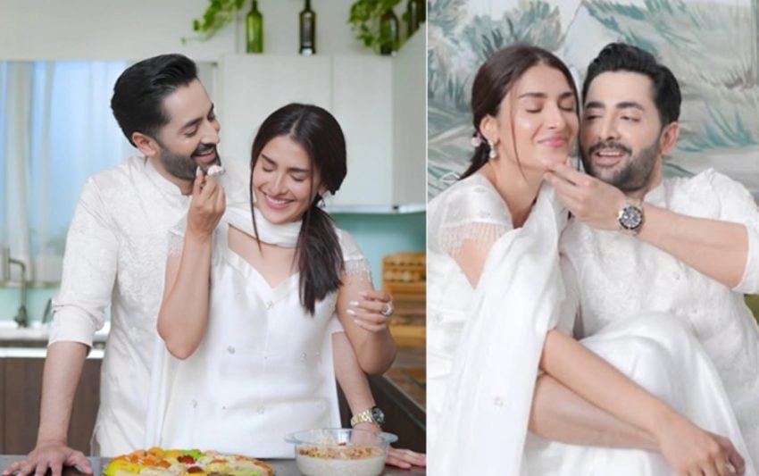 Danish Taimoor Ayeza Khans Eid Twinning Wins Internet See Pics