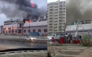 Fire Engulfs Karachis Millennium Mall Cooling Operation Underway