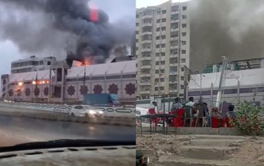 Fire Engulfs Karachis Millennium Mall Cooling Operation Underway