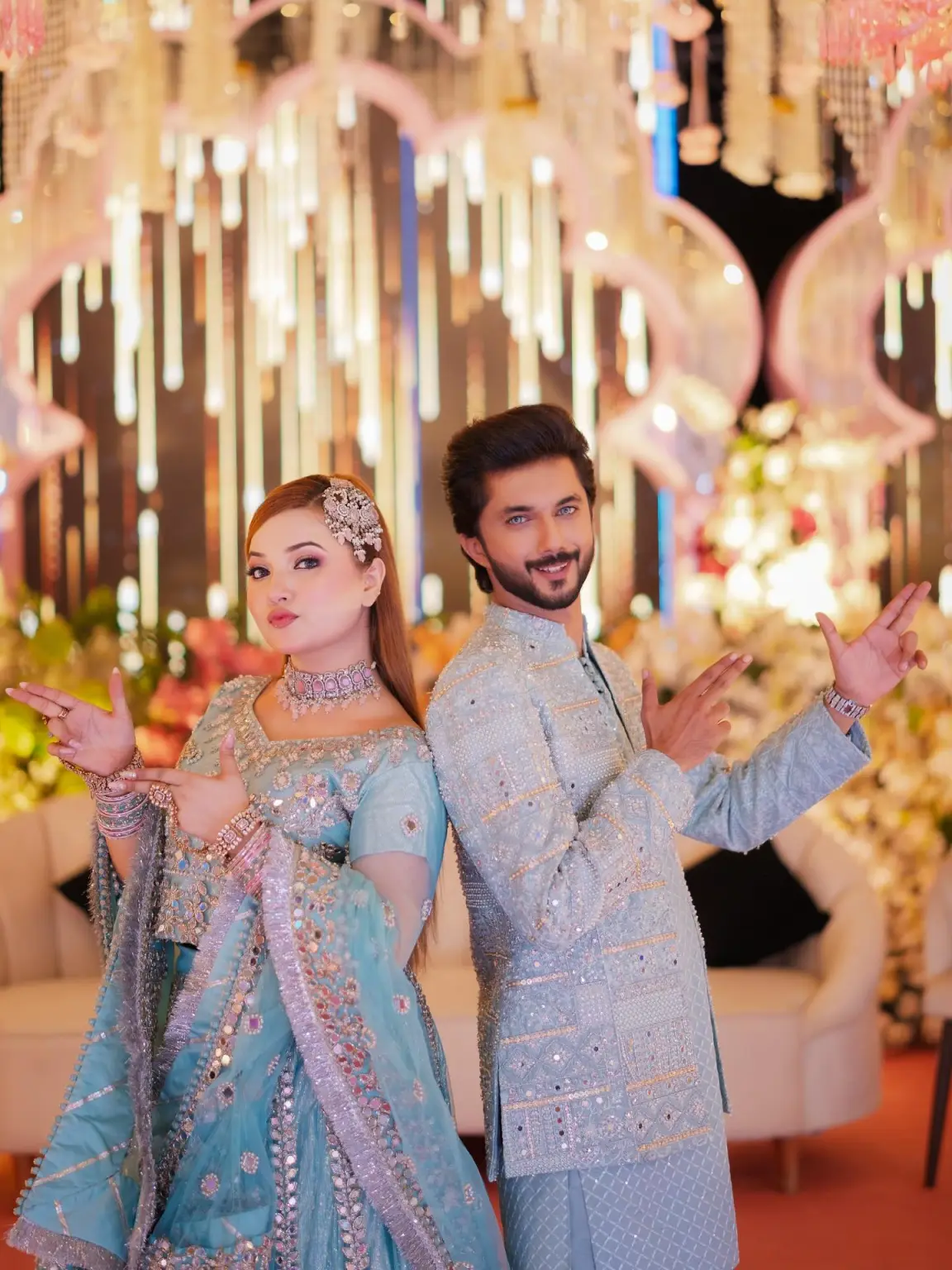 Inside Rabeeca Khan Hussain Tareens Vibrant Mehandi Qawali Night See Pics And Videos 