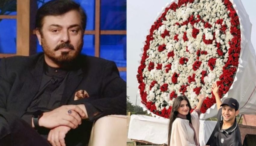 Non Sense Nauman Ijaz Responds To Maaz Safders Viral Bouquet Gift To Wife