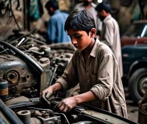 World Day Against Child Labour Karachis Mechanic Shops Turn Into Zones Of Violence And Exploitation