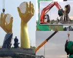 Balls In Hands Bizarre Sculpture In Islamabad Gets Removed After Massive Trolling