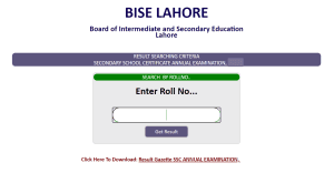 Bise Lahore Matric Result 2025 Check Class 10 Results Lahore Board