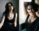 Elli Avrram Turns Up The Heat In Sizzling Black Saree Look See Viral Pics