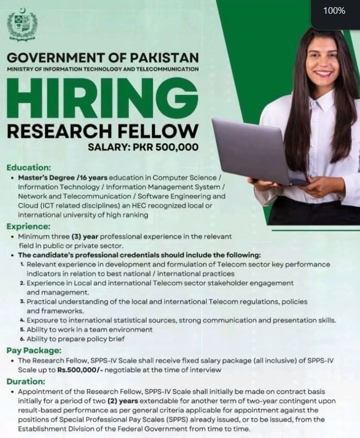 It Ministry Jobs In Pakistan 2025 Check Requirement And Apply Online 