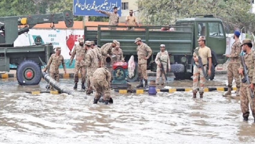 Pak Armys 111 Brigade On Standby As Heavy Rains Flood Islamabad Rawalpindi