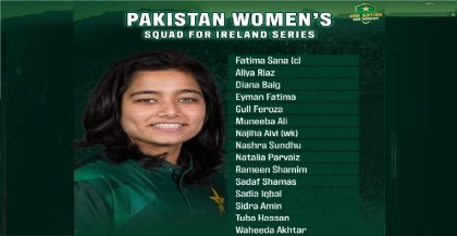 Pakistan Name 15 Member Squad For Ireland T20i Series