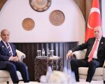 Pm Shehbaz Turkish President Discuss Regional Developments At Sidelines Of Eco Summit