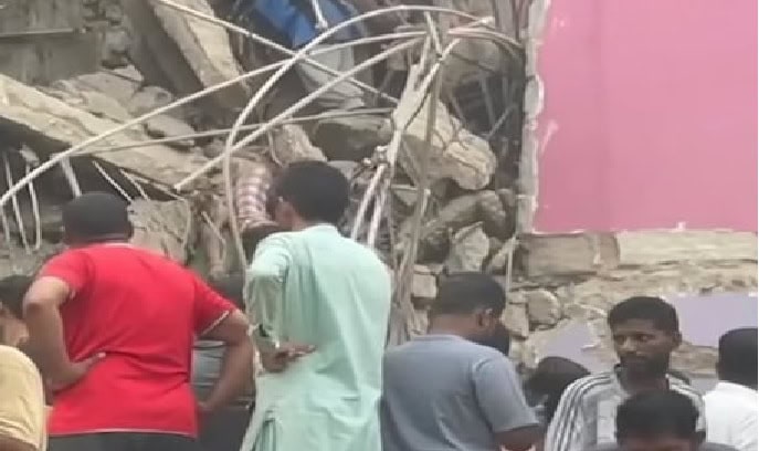 Two dead, several trapped as five-storey building collapses in Karachi’s Lyari