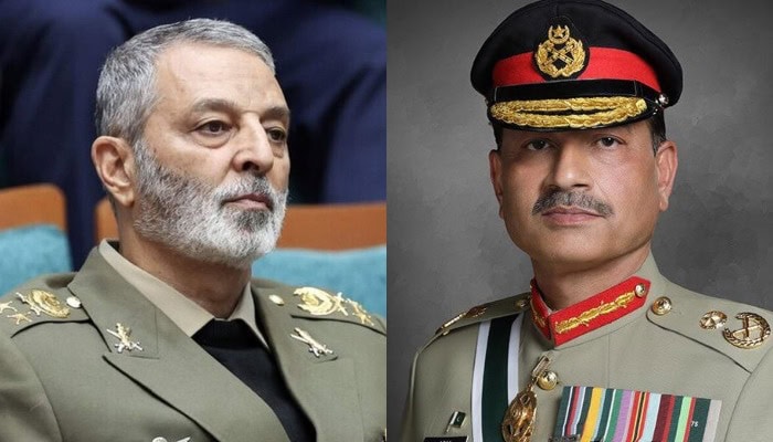 Coas Asim Munir Iranian Army Chief Pledge Joint Action Against Terrorism