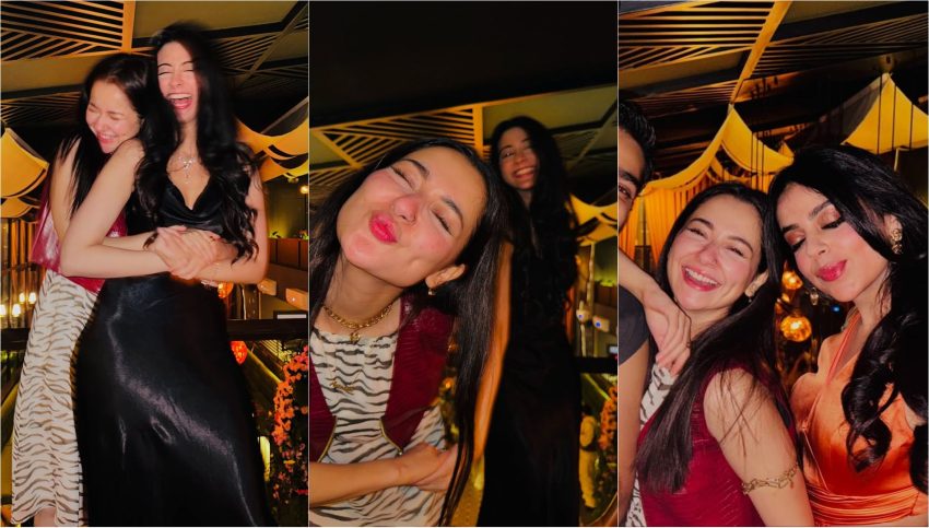 Hania Aamir Oozes Glam In Bold Party Look With Friends See Viral Pictures