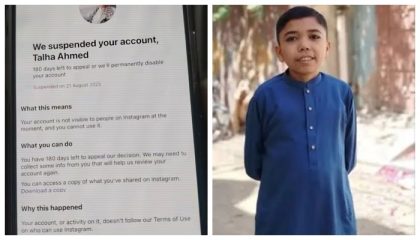 Instagram Permanently Disables Account Of Pakistans Young Content Creator Talha