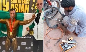 Meet Firasat Ali Pakistani Tire Repairman Who Won Gold At Asian Bodybuilding Championship