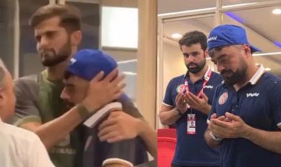 Pakistan Cricketers Console Rashid Khan After Elder Brothers Death